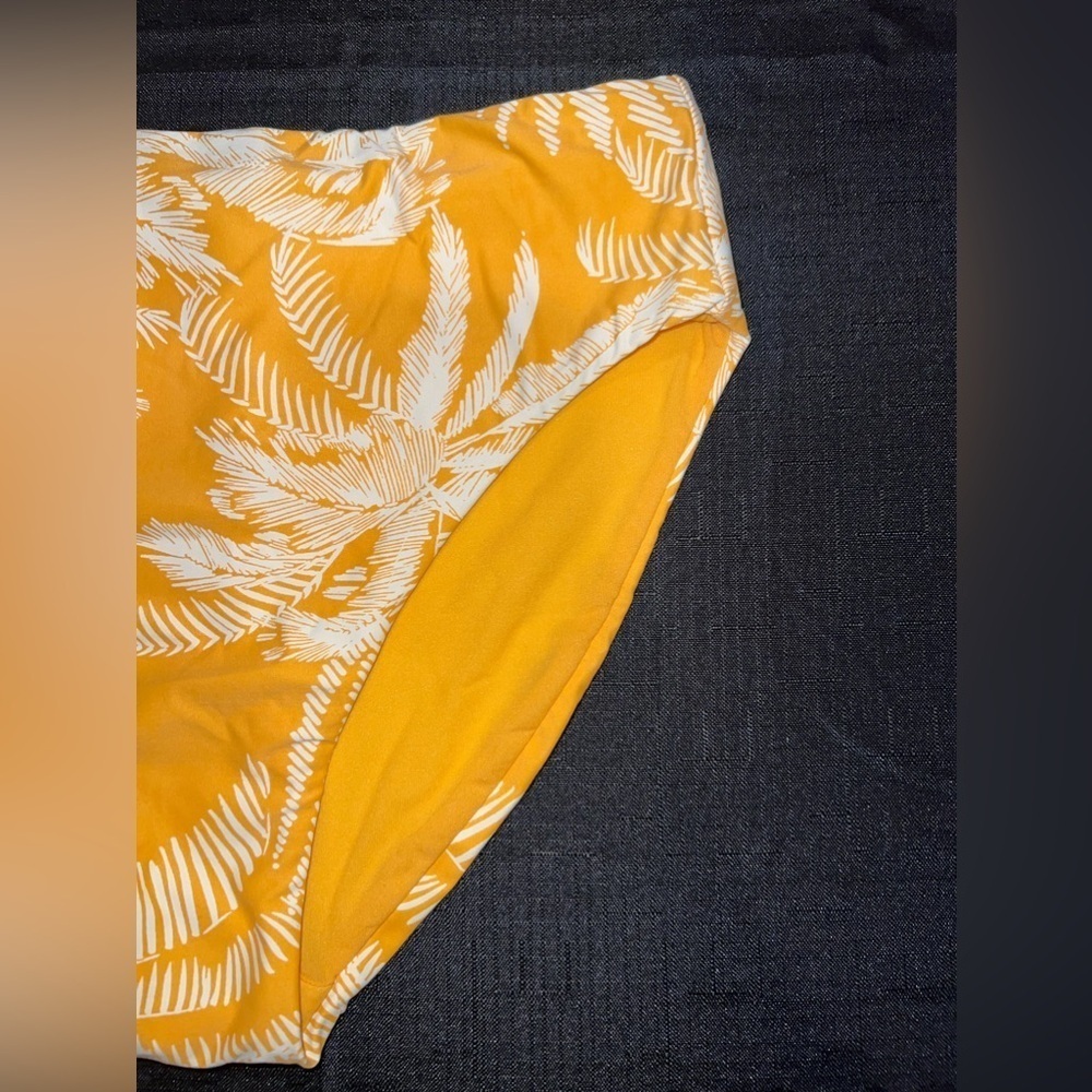 Robin Piccone High Waist Bikini Bottoms, yellow bikini bottom, bikini bottom - Picture 2 of 5